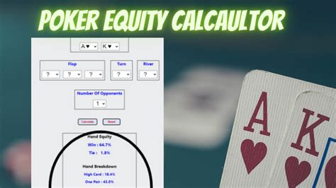 poker equity calculator|Automatic Texas Hold'em Poker Odds Calculator .
